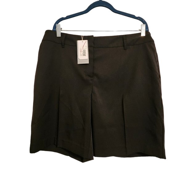 NWT Annika Cutter & Buck Black Shorts Size 14 - Picture 3 of 6